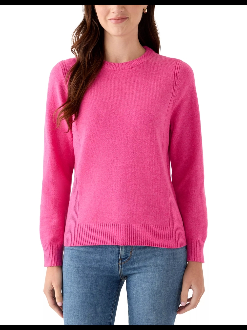 Crown&Ivy Fuschia Pink Sweater Small